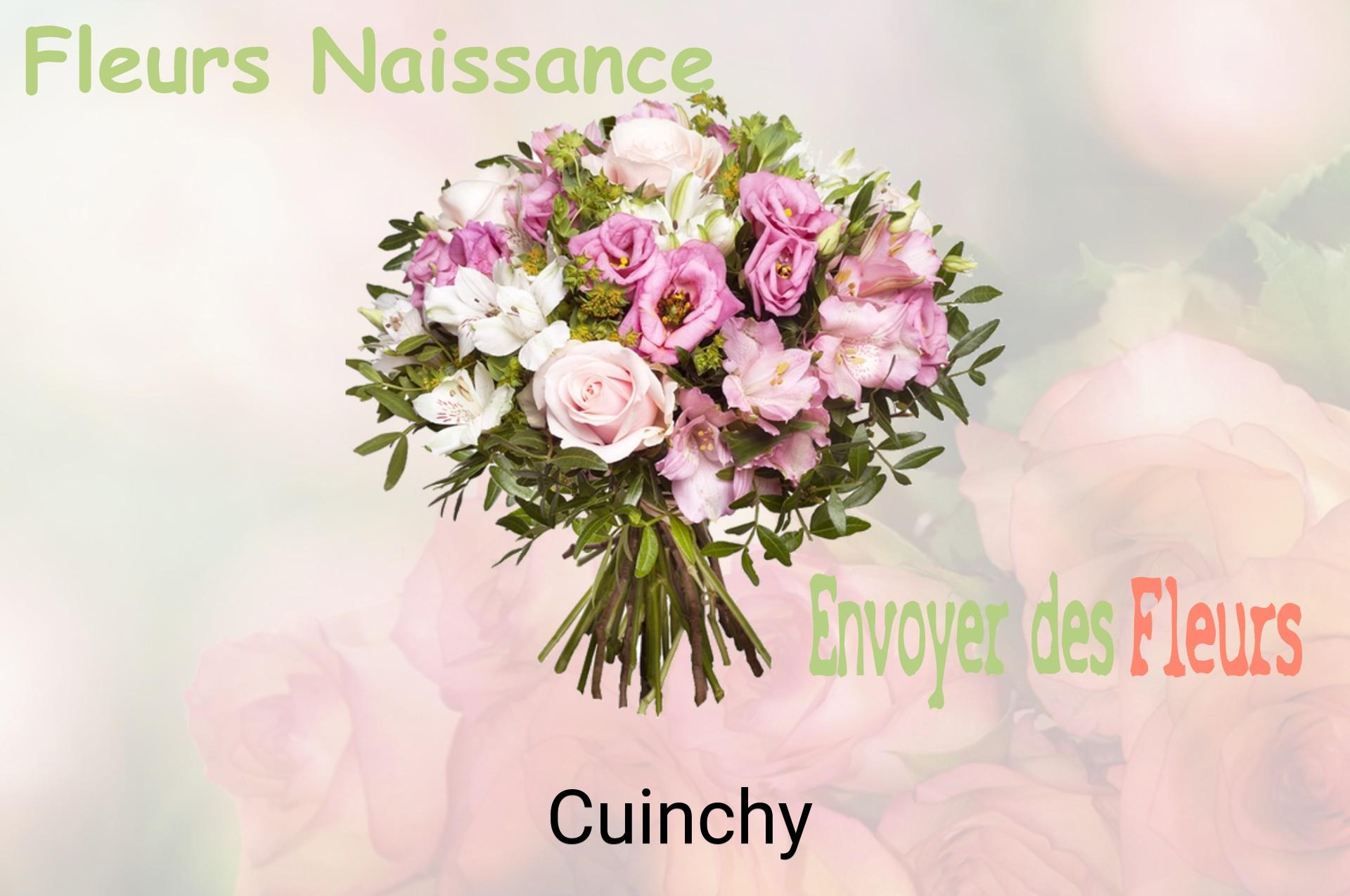 Bouquet de fleurs de naissance livré à Cuinchy